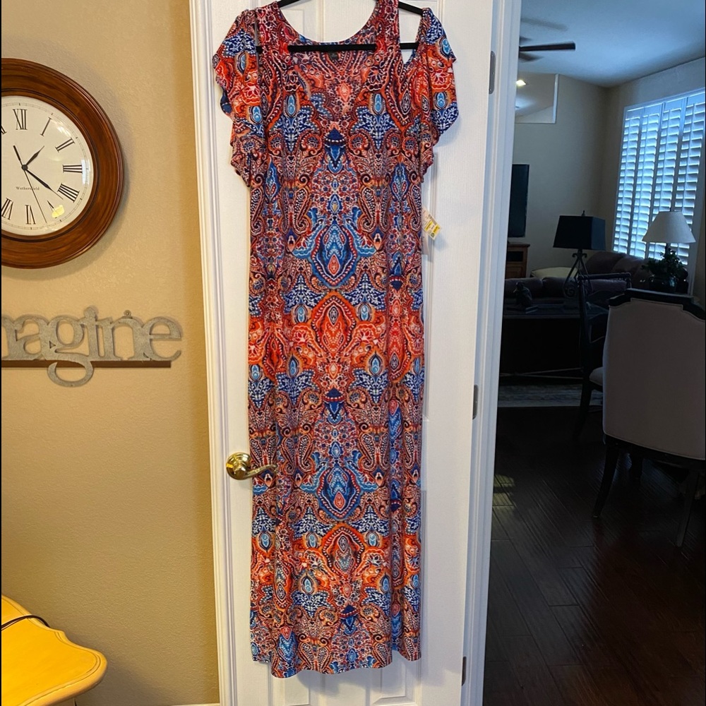 MSK maxi dress XL NWT